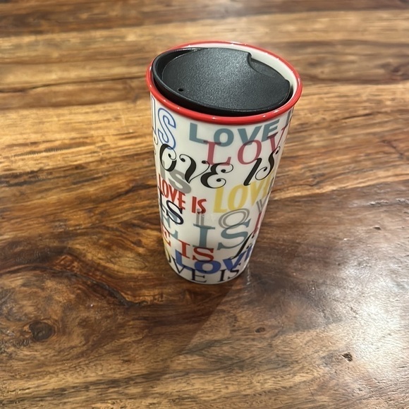 Starbucks - Love Is - Multi Color Insulated Ceramic Travel Tumbler Mug - Picture 8 of 8